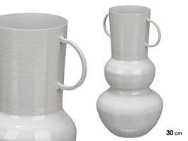 Giftdecor Jarron Bola 30 cm Gris Métal (Set de 6)