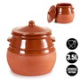 La Dehesa Puchero 3,5 L (3500 ml) 23 cm x 23 cm x 23 cm Barro Refractario Couleur Miel (Set de 4)