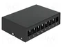 DELOCK Panneau de brassage Keystone 8 ports noir