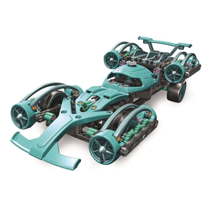 Clementoni - Mon Atelier Mécanique - Voiture Supersonique - 2 Modèles à Assembler (Voiture ou Drone) - Jeu de Construction - 8 ans et plus