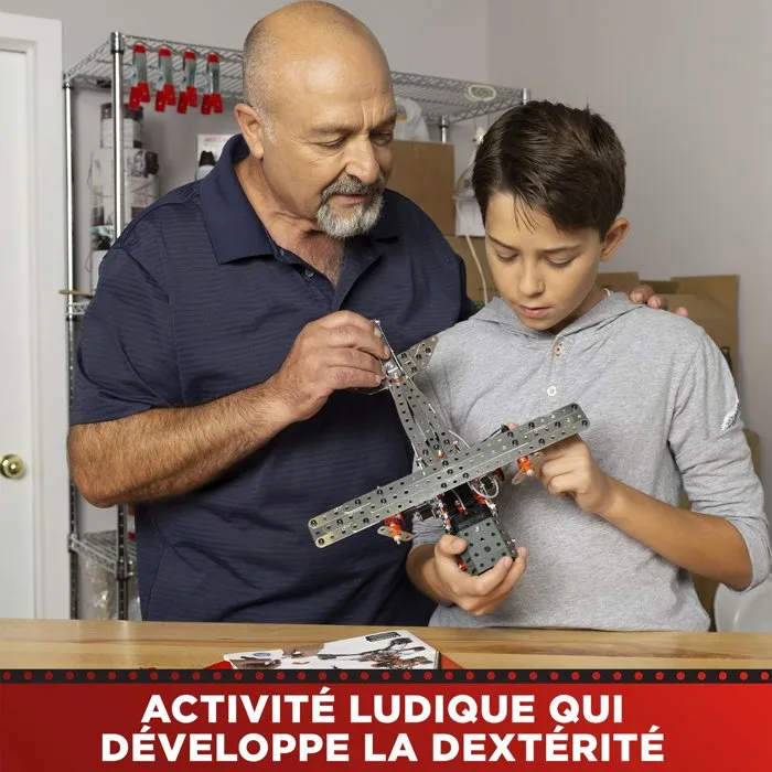 Meccano Coffret Super Construction 25 en 1 avec 638 pièces et moteur Meccano Coffret Super Construction 25 en 1 avec 638 pièces et moteur