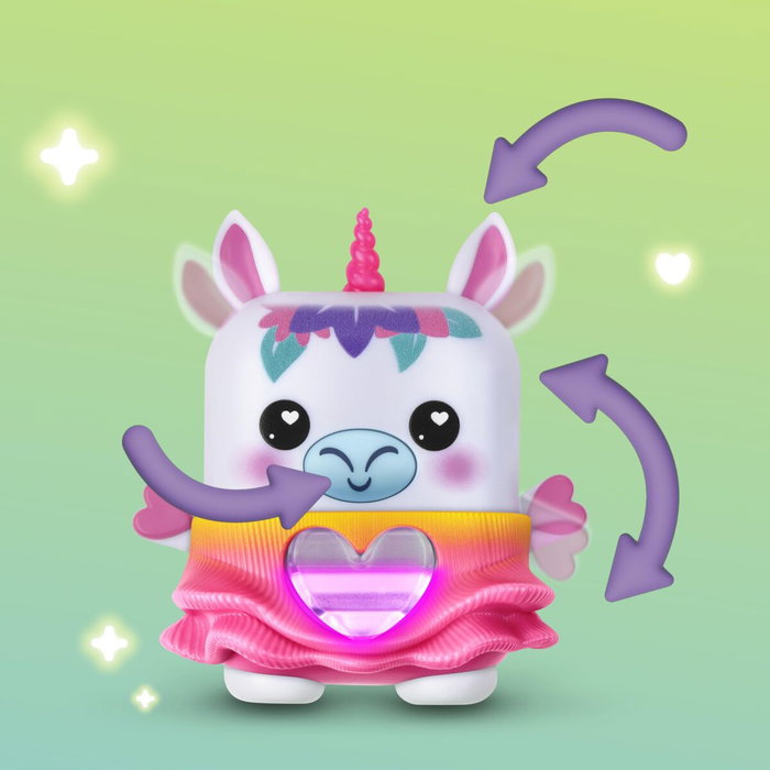 Hasbro Nano-mals Meadowmist la licorne, Mini compagnon électronique