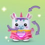 Hasbro Nano-mals Meadowmist la licorne, Mini compagnon électronique