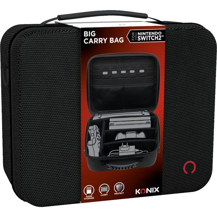 Konix Big Carry Case pour Nintendo Switch 2 - Noir