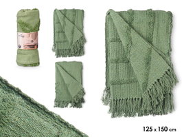 GIFTDECOR Multiuso Brodé Verde 125 x 150 cm