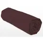Lovely Home - Drap-housse 160x200+35 cm Marron chocolat 100% coton - LH71592