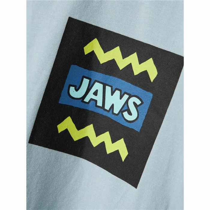 T shirt à manches courtes Enfant Name It Nkmmakai Jaws Nreg Box Sky 6-12 Mois
