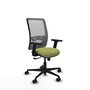 PIQUERAS Y CRESPO Chaise Zulema Synchro, Vert olive et Gris