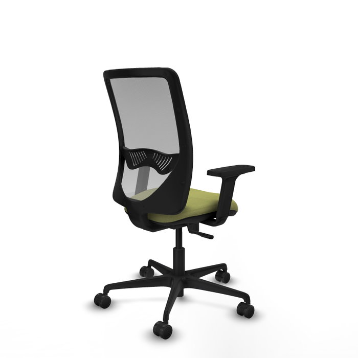 PIQUERAS Y CRESPO Chaise Zulema Synchro, Vert olive et Gris