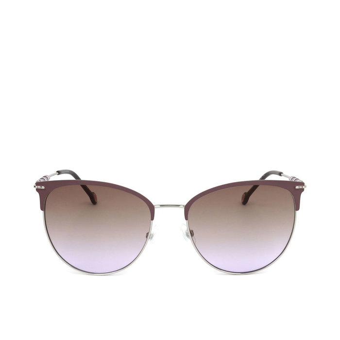 Carolina Herrera CH 0037/S Lunettes de soleil rondes Femme Argenté Lila