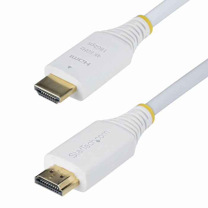 Câble USB Startech HDMI2-CABLE-4K60-10W Blanc 3 m Câble USB Startech HDMI2-CABLE-4K60-10W Blanc 3 m