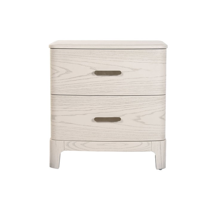 Table de Nuit Home ESPRIT Gris clair 53 x 42 x 56,2 cm Table de Nuit Home ESPRIT Gris clair 53 x 42 x 56,2 cm
