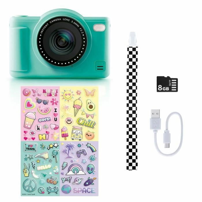 Canal Toys Appareil Photo Numérique Pop Colour Vert avec carte SD 8Go Canal Toys Appareil Photo Numérique Pop Colour Vert avec carte SD 8Go