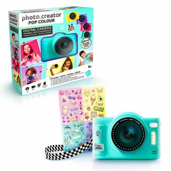 Canal Toys Appareil Photo Numérique Pop Colour Vert avec carte SD 8Go Canal Toys Appareil Photo Numérique Pop Colour Vert avec carte SD 8Go