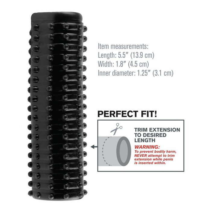 Manchon de pénis Pipedream Noir