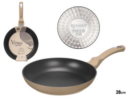 Kinvara Poêle à Induction Forgée 28 cm Beige Aluminium (Set de 6)
