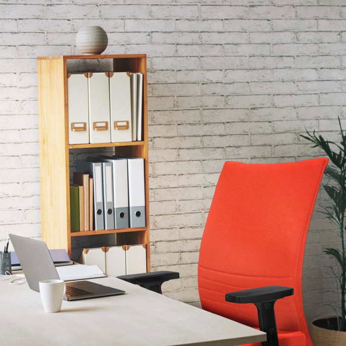 Piqueras Y Crespo Chaise de bureau Albacete, mécanisme Synchro, Marron