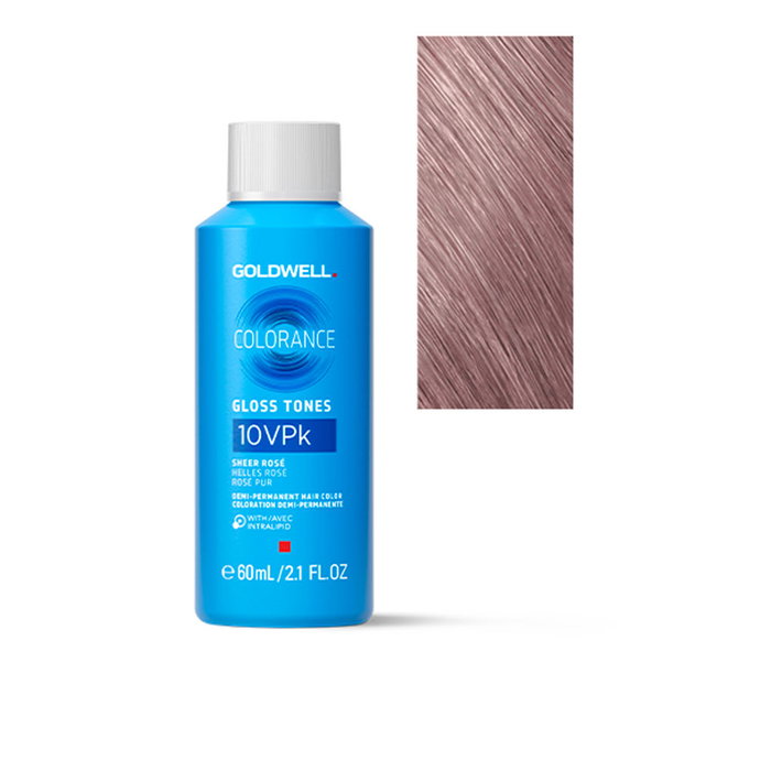 Goldwell COLORANCE Gloss Tones #10VPk - Colorant semi-permanent brillant pour cheveux blonds - Flacon 60 ml Goldwell COLORANCE Gloss Tones #10VPk - Colorant semi-permanent brillant pour cheveux blonds - Flacon 60 ml