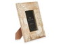 Giftdecor Porte-photos Arbre de Vie 10x15 cm Bois Mango Blanc et Marron Assorti (Set de 6)