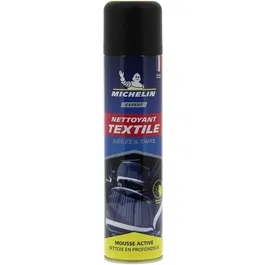 Michelin Nettoyant Textile - Mousse active pour sièges, tapis et moquettes - Nettoie en profondeur et ravive les couleurs - Séchage rapide