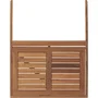 No Name LILOU Table de balcon suspendue pliable en bois d'acacia FSC 64 x 43 x 80 cm