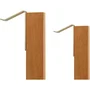 No Name LILOU Table de balcon suspendue pliable en bois d'acacia FSC 64 x 43 x 80 cm