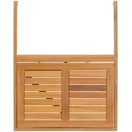No Name LILOU Table de balcon suspendue pliable en bois d'acacia FSC 64 x 43 x 80 cm