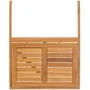 No Name LILOU Table de balcon suspendue pliable en bois d'acacia FSC 64 x 43 x 80 cm