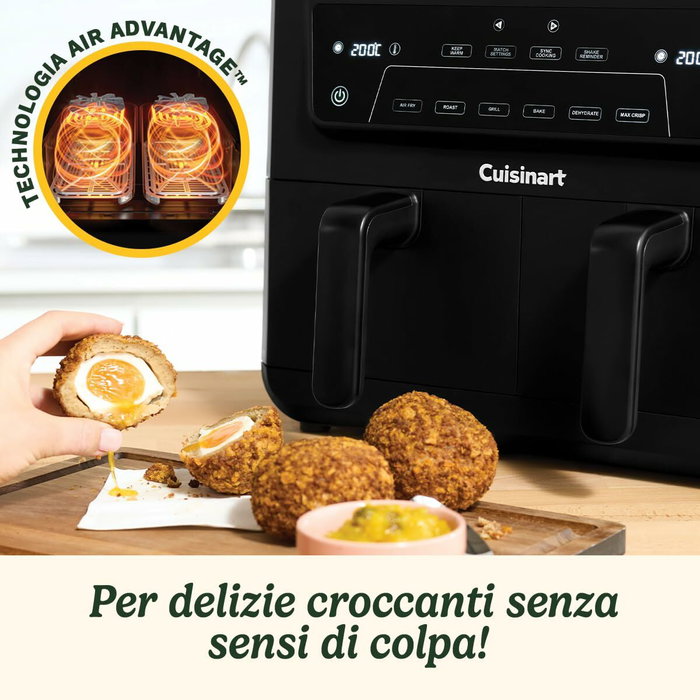 Cuisinart Airfryer AFD10OBLE, Double cuve, 10,4L, Noir Cuisinart Airfryer AFD10OBLE, Double cuve, 10,4L, Noir
