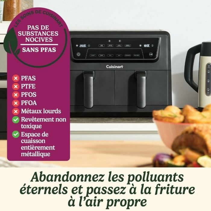 Cuisinart Airfryer AFD10OBLE, Double cuve, 10,4L, Noir Cuisinart Airfryer AFD10OBLE, Double cuve, 10,4L, Noir