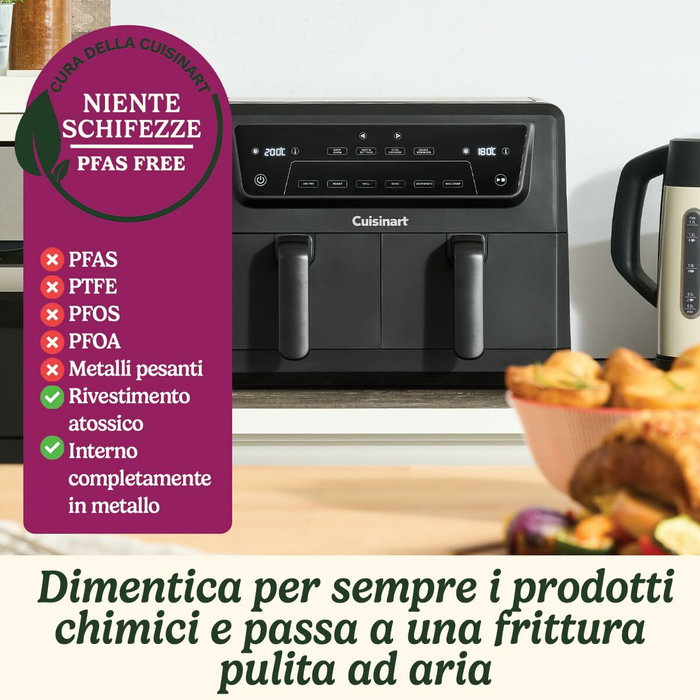 Cuisinart Airfryer AFD10OBLE, Double cuve, 10,4L, Noir Cuisinart Airfryer AFD10OBLE, Double cuve, 10,4L, Noir
