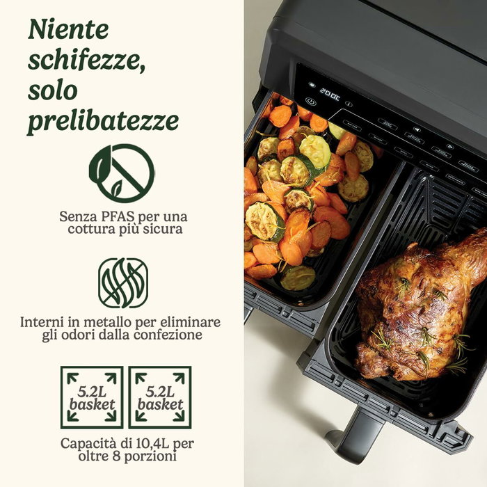 Cuisinart Airfryer AFD10OBLE, Double cuve, 10,4L, Noir Cuisinart Airfryer AFD10OBLE, Double cuve, 10,4L, Noir