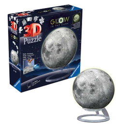 Ravensburger Puzzle 3D 72 pièces lune phosphorescente hauteur 15,7 cm