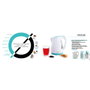 DCook Hervidor de Agua Gallery 2200W 1.7L Blanc Mat Plastique