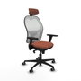 Piqueras y Crespo Chaise de Bureau 3D036G2 Blanc Marron