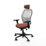Piqueras y Crespo Chaise de Bureau 3D036G2 Blanc Marron