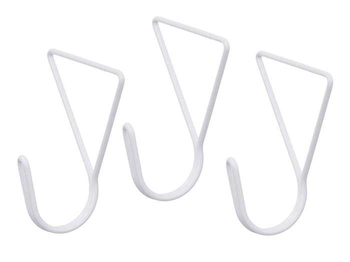 GIFTDECOR Set de 3 Percha Triangulo Blanc (Lot de 6) ou Set de 3 Percha Triangulo Blanc de couleur blanche