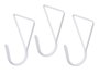GIFTDECOR Set de 3 Percha Triangulo Blanc (Lot de 6) ou Set de 3 Percha Triangulo Blanc de couleur blanche