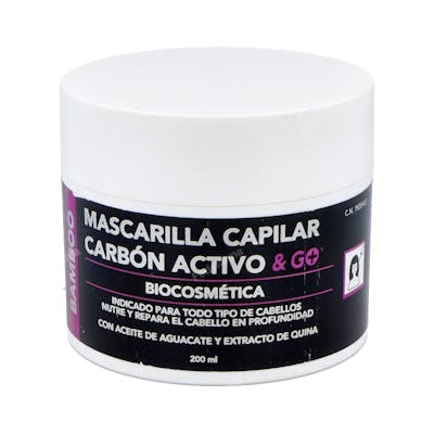 Pharma & Go Masque capillaire Detox au charbon actif 200 ml Pharma & Go Masque capillaire Detox au charbon actif 200 ml
