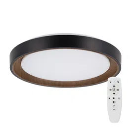 Plafonnier LED Décoratif 36W CCT 3000-6000K Réglable avec Télécommande, Noir