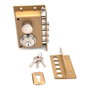 Serrure en applique Micel Acier Gauche