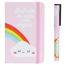 CMP General Libreta avec message, couvertures rigides et stylo Arcoiris