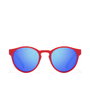 Hawkers Lunettes de Soleil BELAIR KIDS Rondes Polarisées Rouge/Bleu Clair pour Enfants - Verres Polarisés C3