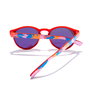 Hawkers Lunettes de Soleil BELAIR KIDS Rondes Polarisées Rouge/Bleu Clair pour Enfants - Verres Polarisés C3