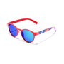 Hawkers Lunettes de Soleil BELAIR KIDS Rondes Polarisées Rouge/Bleu Clair pour Enfants - Verres Polarisés C3