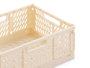 Kipit Boîte pliable en plastique 30x20 cm assortie couleurs beige, gris, vert 7 L (Set de 24)