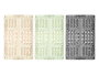 Kipit Boîte pliable en plastique 30x20 cm assortie couleurs beige, gris, vert 7 L (Set de 24)
