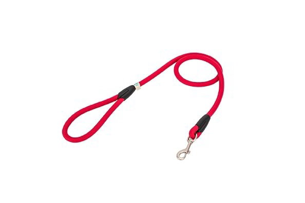 Freedog Laisse ronde en nylon rouge 10mm 120cm Freedog Laisse ronde en nylon rouge 10mm 120cm