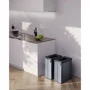 Curver Poubelle de Tri Verto 54 Litres - Gris Perle - Gestion des Déchets pour Cuisine