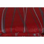 BigBuy Home Parure de couette Rouge Bordeaux-Anthracite 220 x 240 cm avec 2 taies d'oreiller